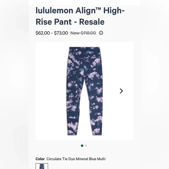 Lululemon High Rise ALIGN Leggings- Size 10 - Picture 5 of 5